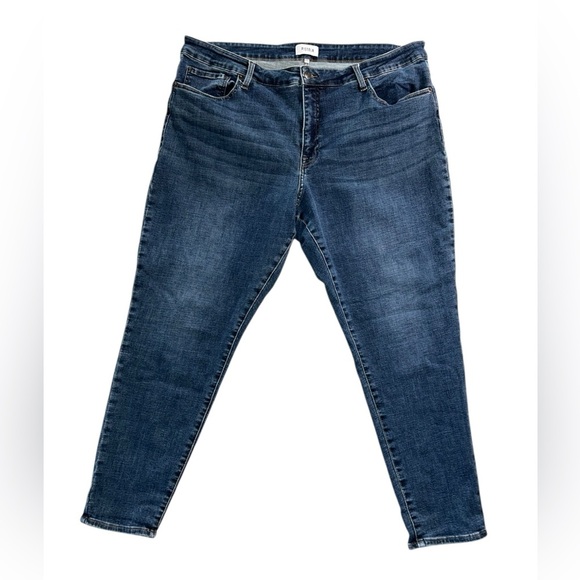 Pistola Skinny Leg Ankle Jeans High Rise Women’s Size 22W Blue Denim Preppy - Picture 1 of 10